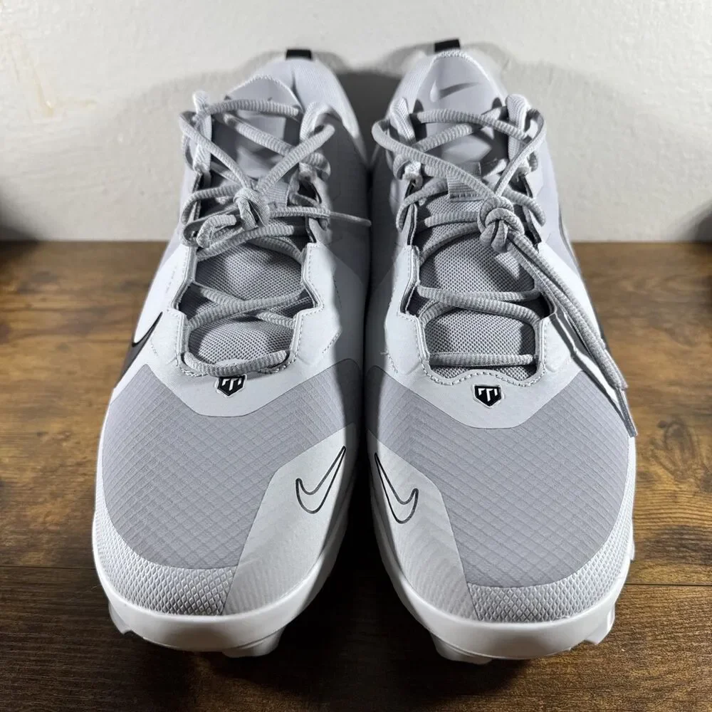 Mens Nike Force Trout 9 Pro MCS Molded Baseball Cleats FZ0915-002 Grey Size 16